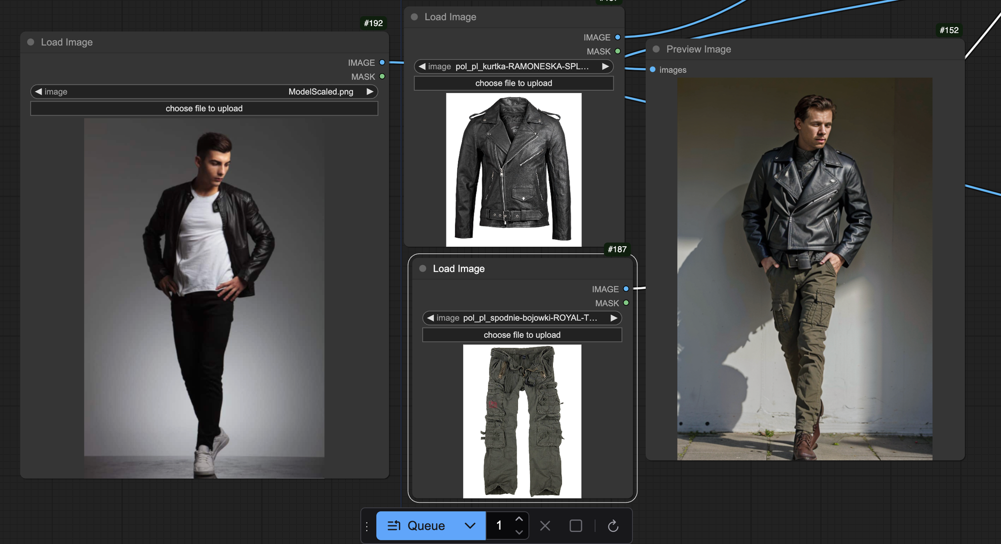 AI Changing Room interface